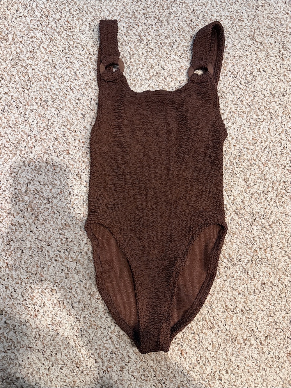 Hunza G Domino One Piece Chocolate Metallic - Picture 8 of 8